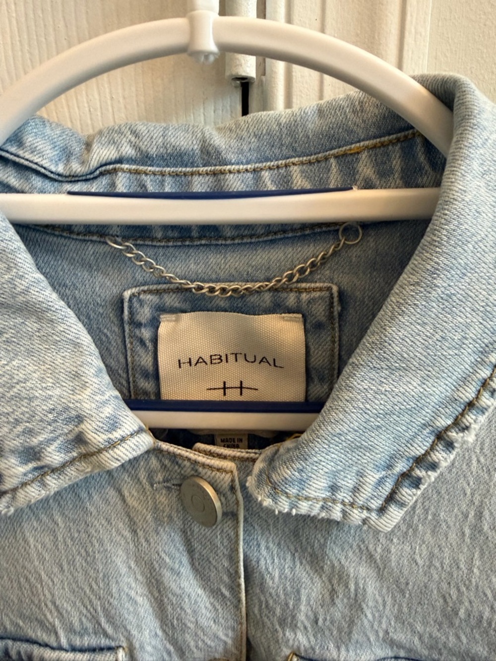 💙 Habitual Light Blue Denim Shirt - Picture 3 of 3